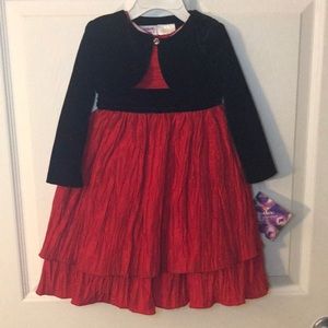 **NWT**HOLIDAY DRESS WITH BOLERO JACKET-SZ 24MOS  3 AVAILABLE!!